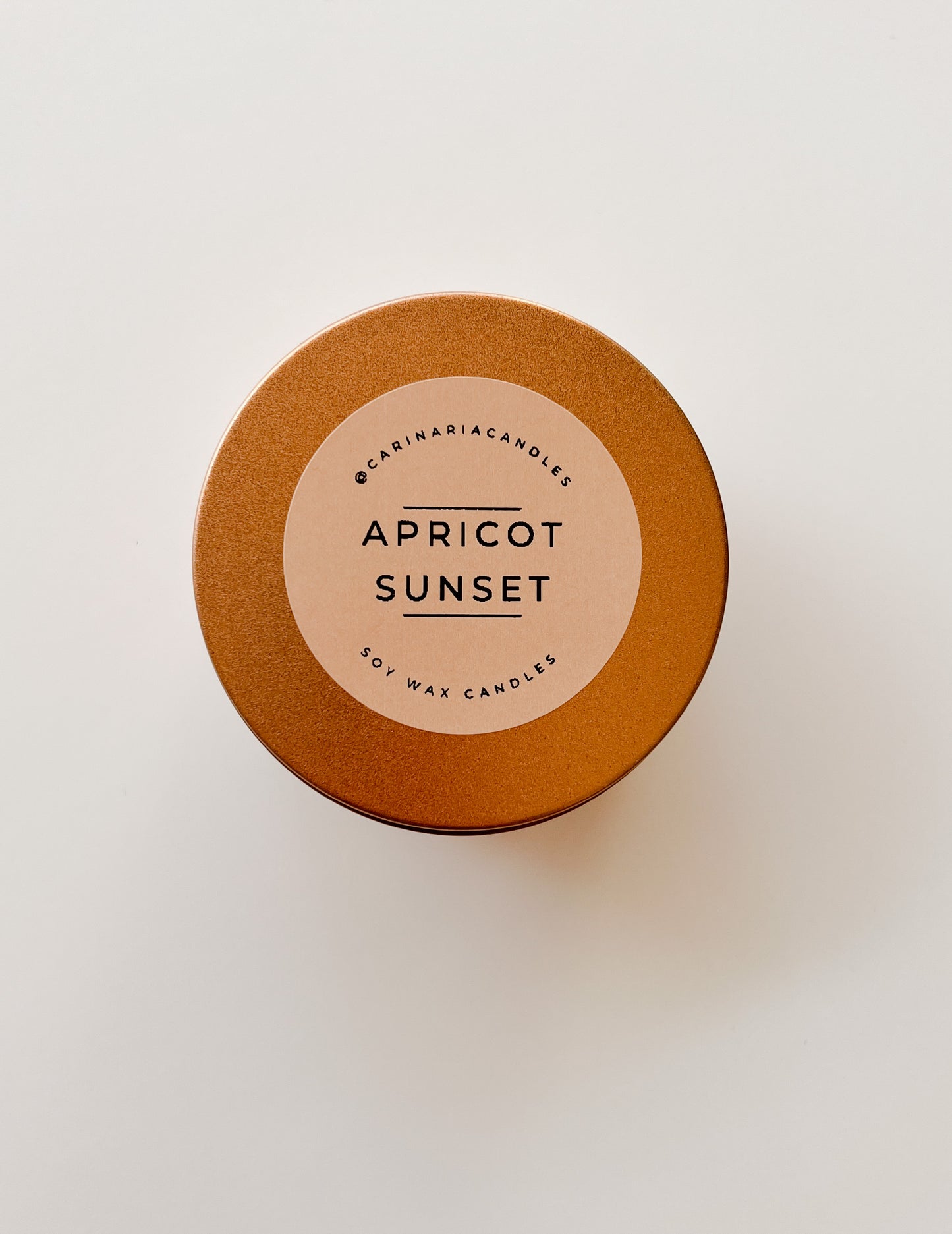 APRICOT SUNSET CANDLE TIN
