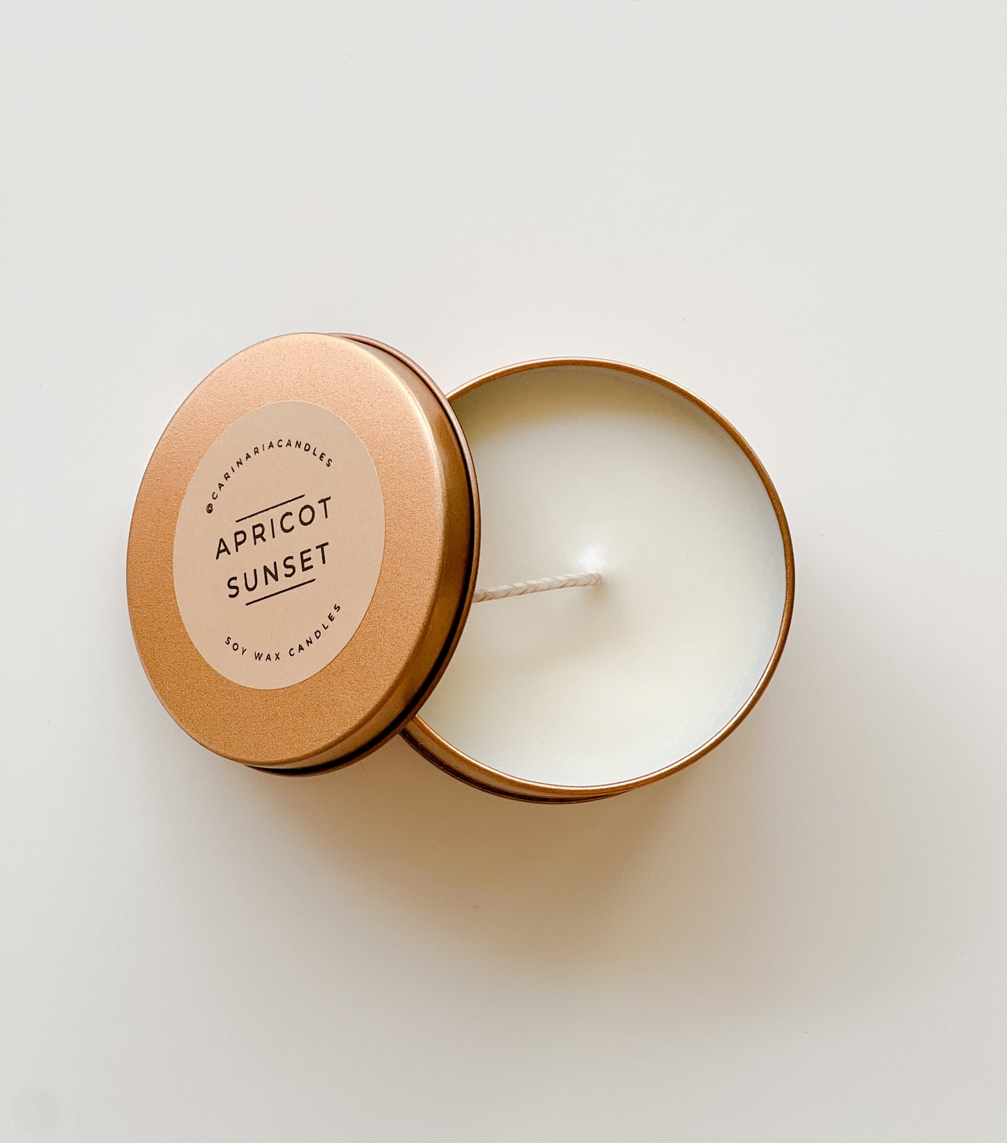 APRICOT SUNSET CANDLE TIN