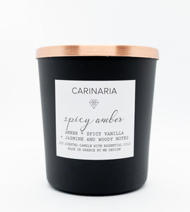 spicy amber candle 