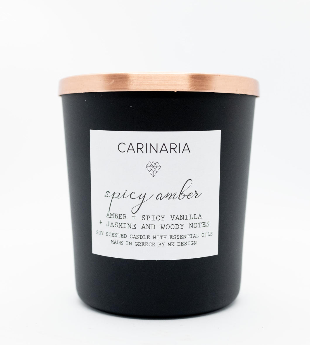 spicy amber candle 