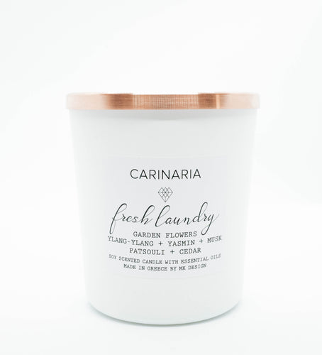 fresh laundry soy candle